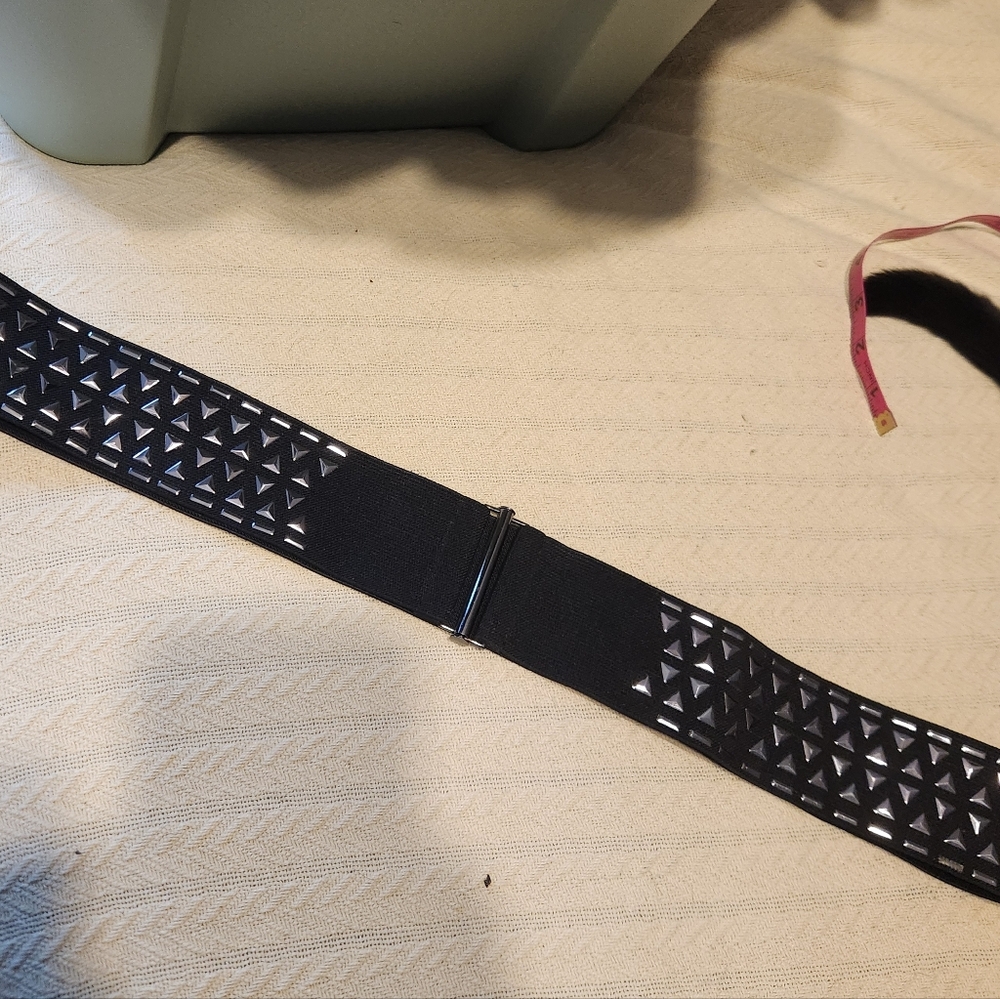 Torrid Stretchy Black Studded Belt Size 3